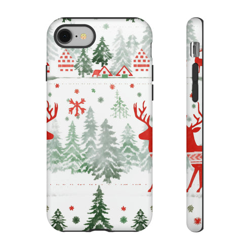 Nordic Christmas Print - Impact Resistant Phone Case iPhone 8 Matte